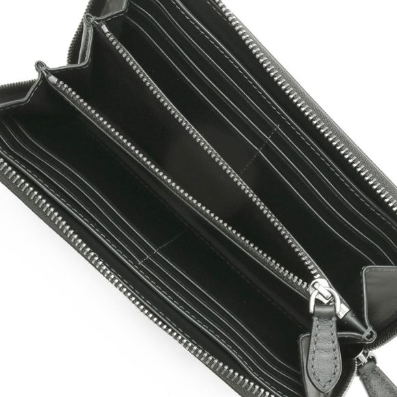 Burberry Long Wallet Leg Jig Charcoal Check Grey Black - Picture 2 of 5